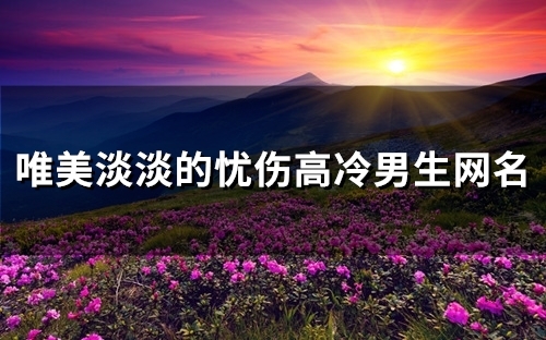唯美淡淡的忧伤高冷男生网名(104个) 唯美淡淡的忧伤高冷男生网名(104个)