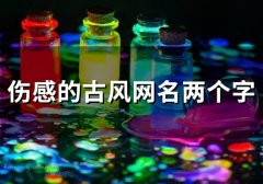 伤感的古风网名两个字(精选157个)