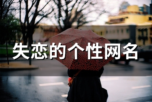 失恋的个性网名(104个)