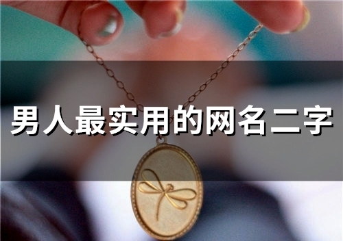 男人最实用的网名二字(精选160个)