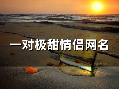 一对极甜情侣网名(精选101个)