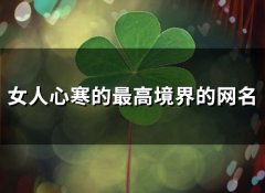 女人心寒的最高境界的网名(141个)