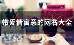 带爱情寓意的网名大全(138个)