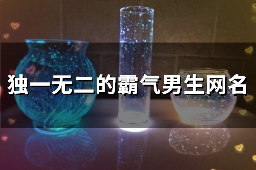 独一无二的霸气男生网名(115个) 独一无二的霸气男生网名(115个)