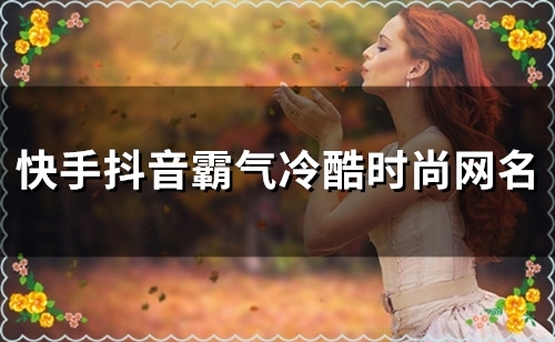 快手抖音霸气冷酷时尚网名(精选83个)