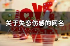 关于失恋伤感的网名(104个)