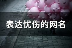 表达忧伤的网名(精选108个)