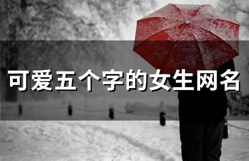 可爱五个字的女生网名(131个)