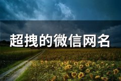 超拽的微信网名(精选110个)