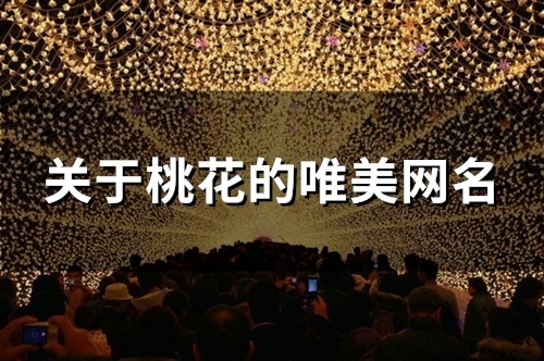 关于桃花的唯美网名(78个)