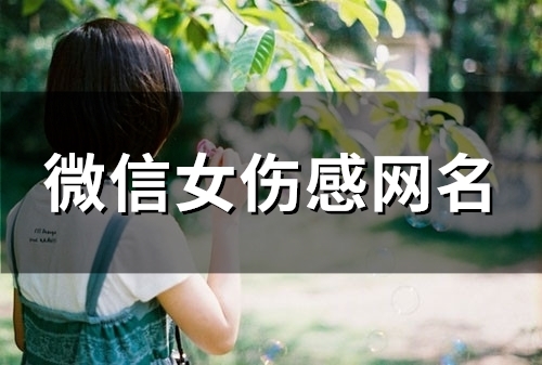 微信女伤感网名(135个) 微信女伤感网名(135个)