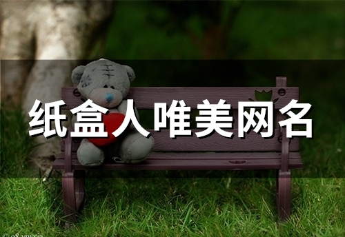 纸盒人唯美网名(108个)