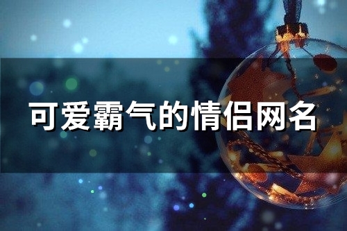 可爱霸气的情侣网名(113个)