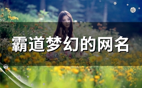 霸道梦幻的网名(80个) 霸道梦幻的网名(80个)