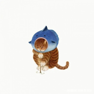 高清好看的q版萌图猫头像(16张)