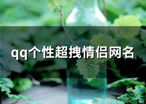 qq个性超拽情侣网名(精选73个) qq个性超拽情侣网名(精选73个)