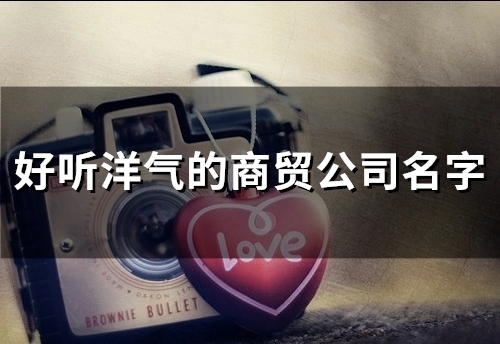 好听洋气的商贸公司名字(149个)