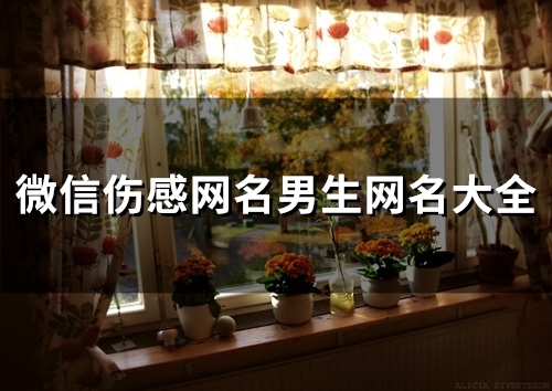 微信伤感网名男生网名大全(精选116个)