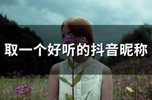 取一个好听的抖音昵称(109个)