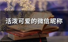 活泼可爱的微信昵称(151个)