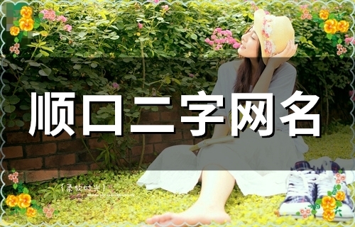 顺口二字网名(精选93个)