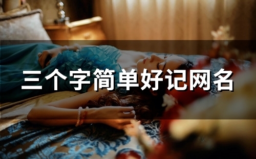 三个字简单好记网名(98个)