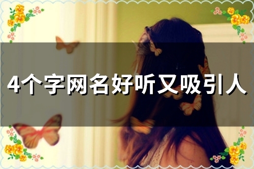 4个字网名好听又吸引人(124个) 4个字网名好听又吸引人(124个)