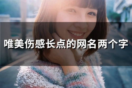 唯美伤感长点的网名两个字(精选98个)