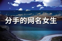 分手的网名女生(精选97个)