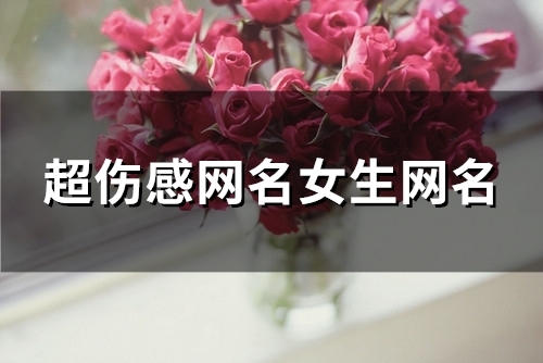 超伤感网名女生网名(137个)