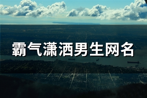 霸气潇洒男生网名(155个)