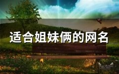 适合姐妹俩的网名(精选114个)