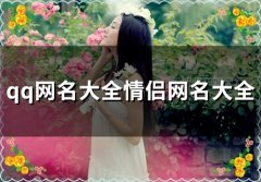 qq网名大全情侣网名大全(121个)
