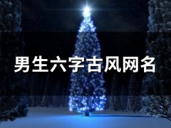 男生六字古风网名(133个)