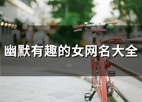 幽默有趣的女网名大全(138个)