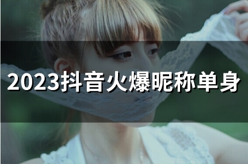 2023抖音火爆昵称单身(精选172个)