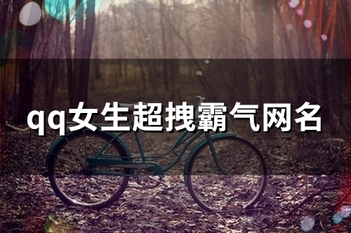 qq女生超拽霸气网名(共91个) qq女生超拽霸气网名(共91个)