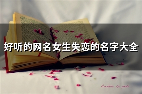 好听的网名女生失恋的名字大全(优选106个)