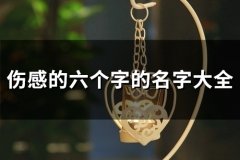 伤感的六个字的名字大全(优选118个)