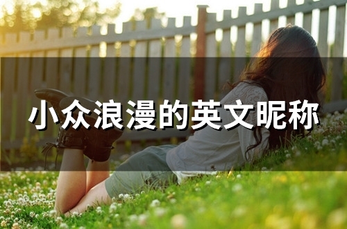 小众浪漫的英文昵称(113个)