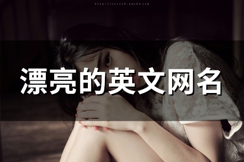 漂亮的英文网名(80个)