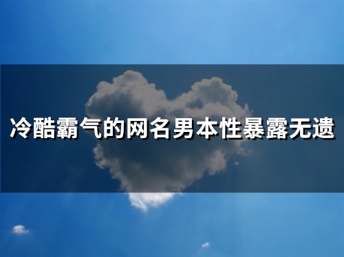 冷酷霸气的网名男本性暴露无遗(共116个) 冷酷霸气的网名男本性暴露无遗(共116个)