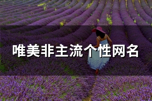 唯美非主流个性网名(优选120个)