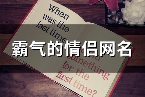 霸气的情侣网名(精选89个)