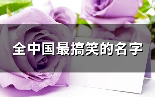 全中国最搞笑的名字(共117个) 全中国最搞笑的名字(共117个)
