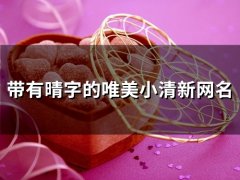 带有晴字的唯美小清新网名(精选87个)